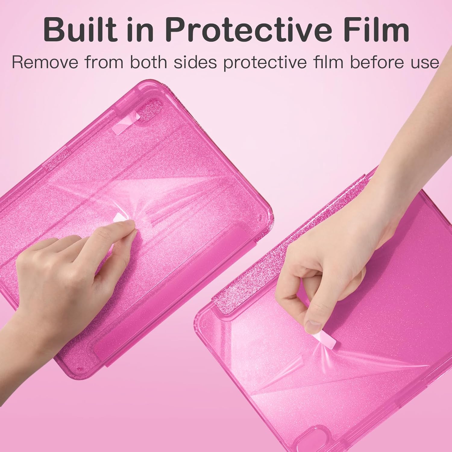 Sparkle Glitter iPad Case with Pencil Holder & Full Protection – 11th/10th Gen