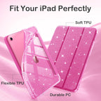 Sparkle Glitter iPad Case with Pencil Holder & Full Protection – 11th/10th Gen