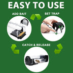 EGOFLYYA 2-Pack Humane Mouse Traps | No-Touch, Safe Indoor & Outdoor Use | Reusable & Eco-Friendly | Quick Rodent Catcher with Cleaning Brushes | Brand New in Barn!