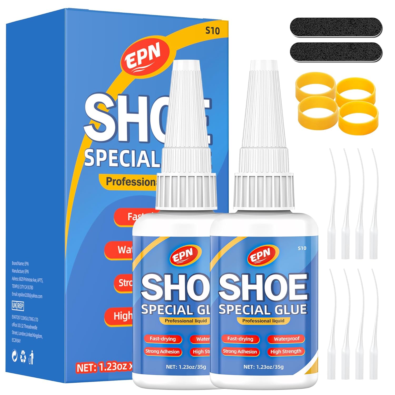 EPN Super Strong Shoe Repair Glue Kit - 35g x 2 Pack | Heavy Duty, Waterproof & Fast-Drying - Zeta Store