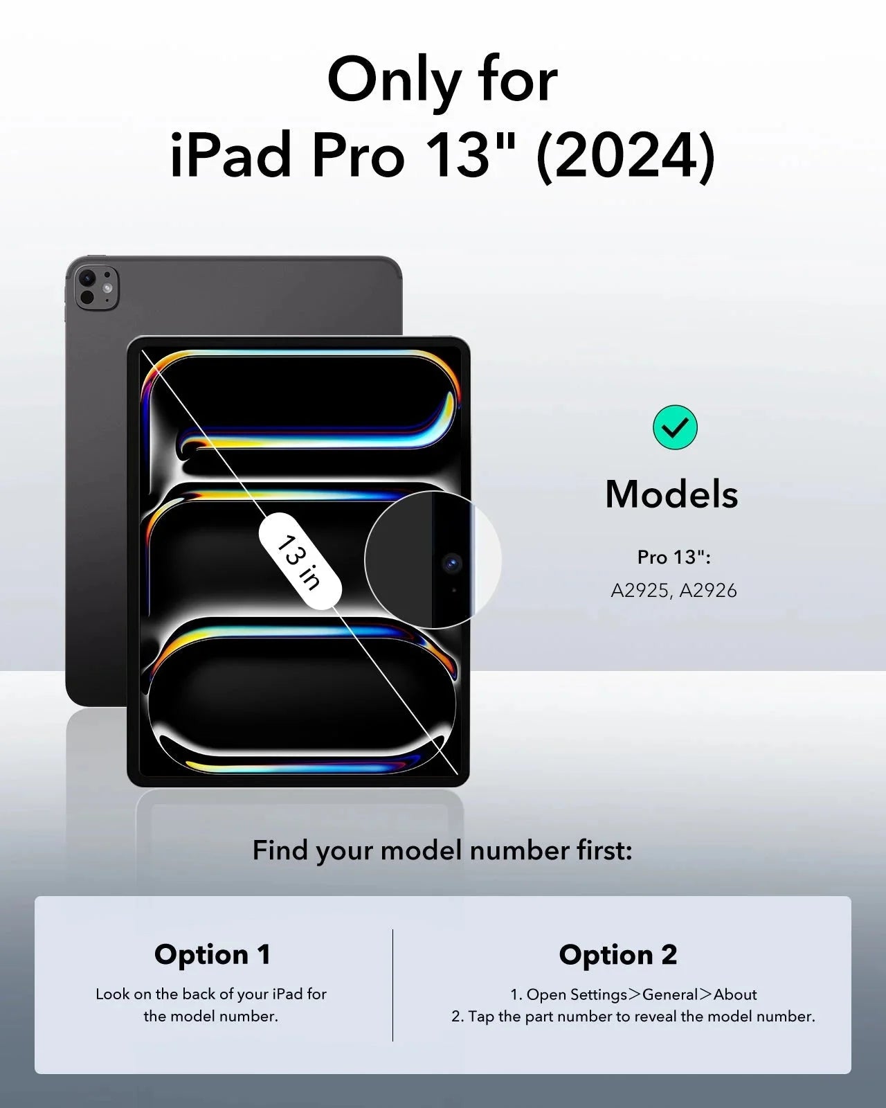 ESR Classic Hybrid Case for iPad Pro 13" (2024) - Clear Protection Bundle - Zeta Store