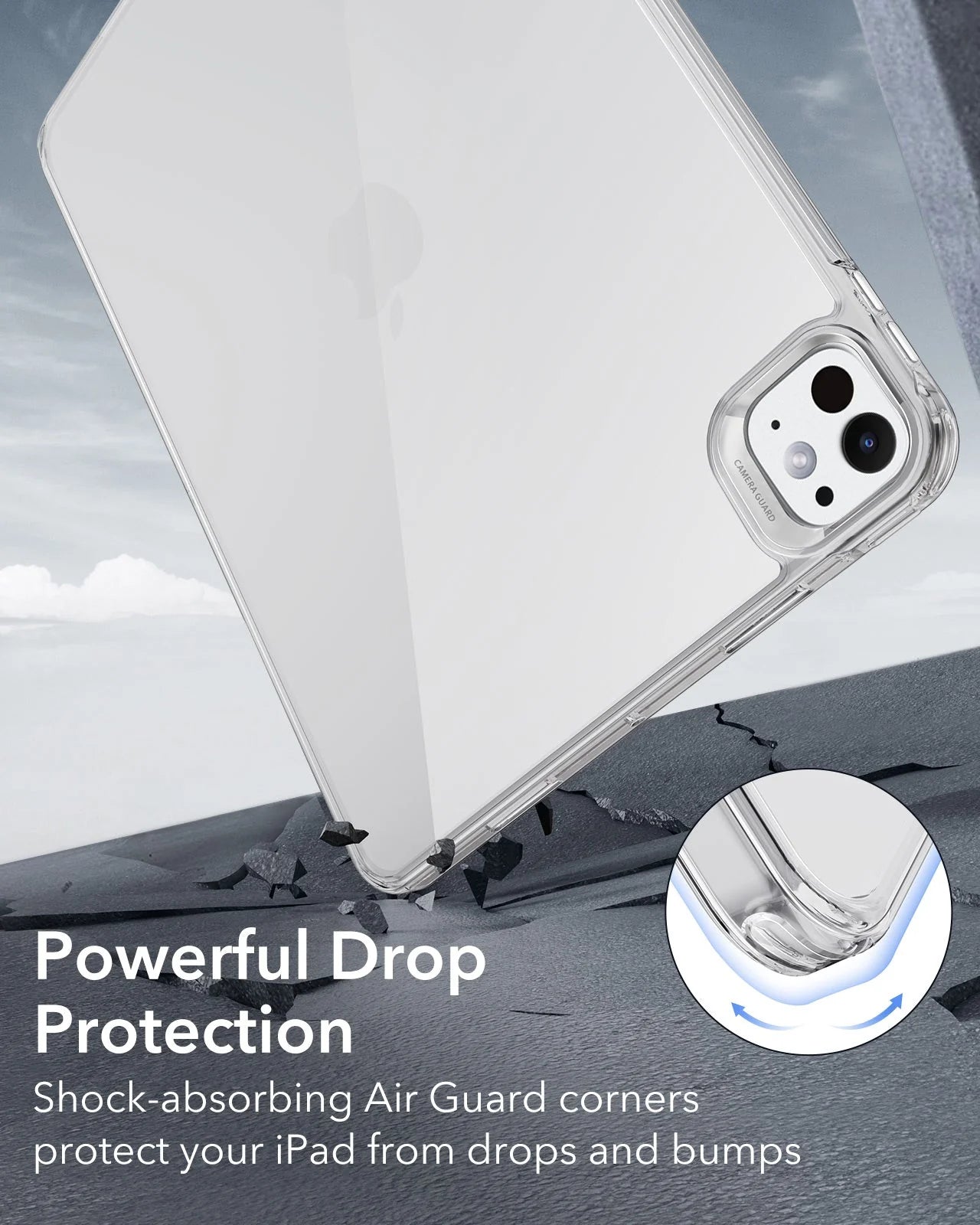 ESR Classic Hybrid Case for iPad Pro 13" (2024) - Clear Protection Bundle - Zeta Store