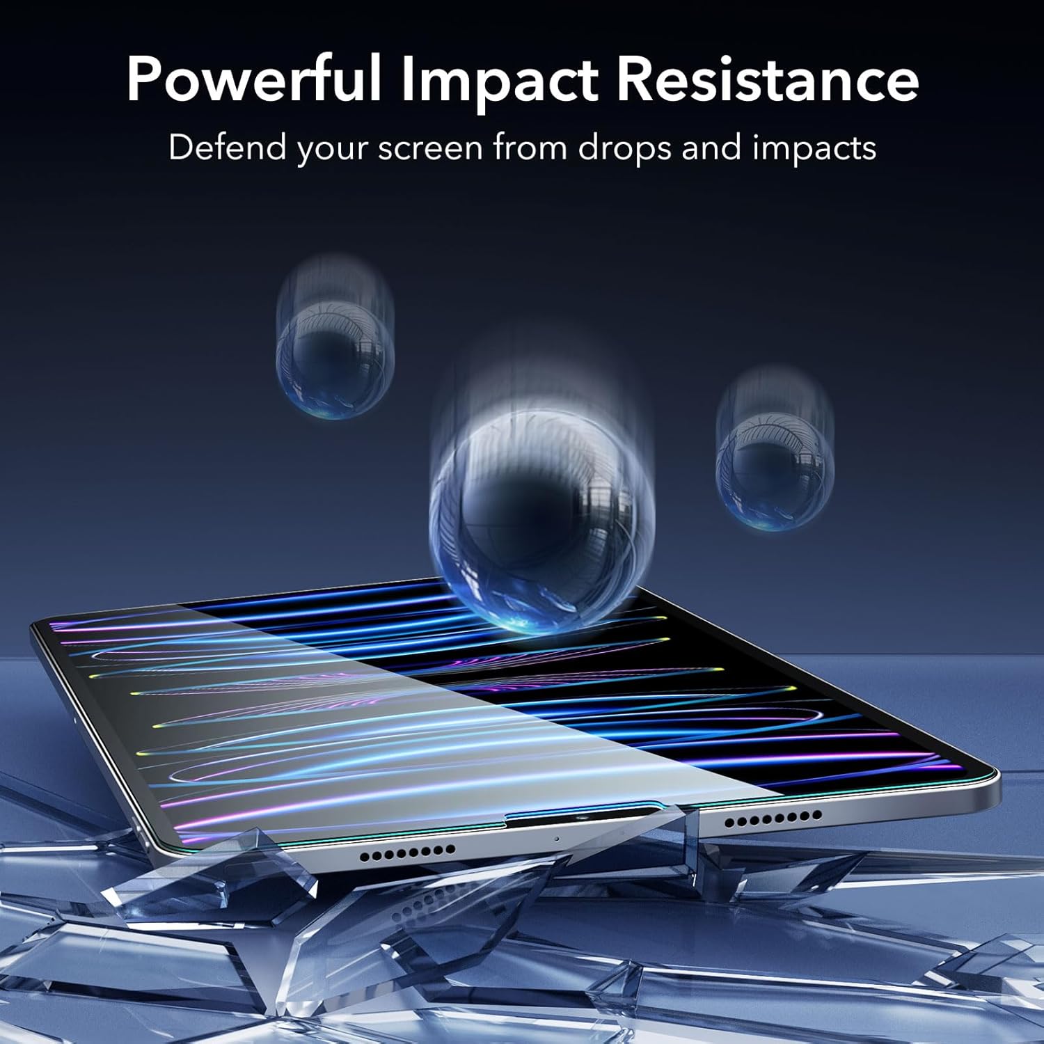 ESR 2-Pack Tempered Glass Screen Protector for iPad Pro 11" & iPad Air 10.9" – Easy Install Tray, Anti-Scratch, Bubble-Free! - Zeta Store