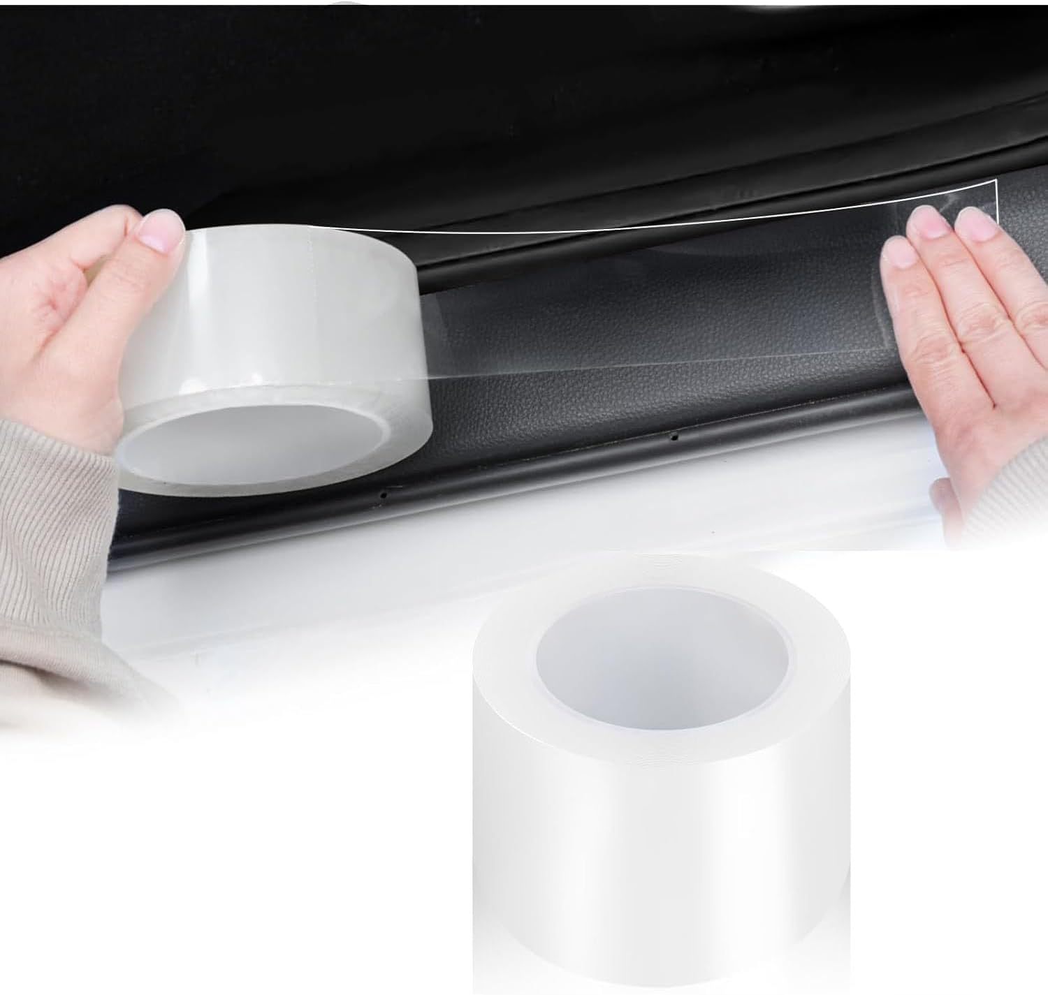 Einesin Car Door Edge Protector Film - 5cm X 10m Clear Invisible Ppf Tape - Anti-scratch Waterproof Door Sill & Bumper Guard