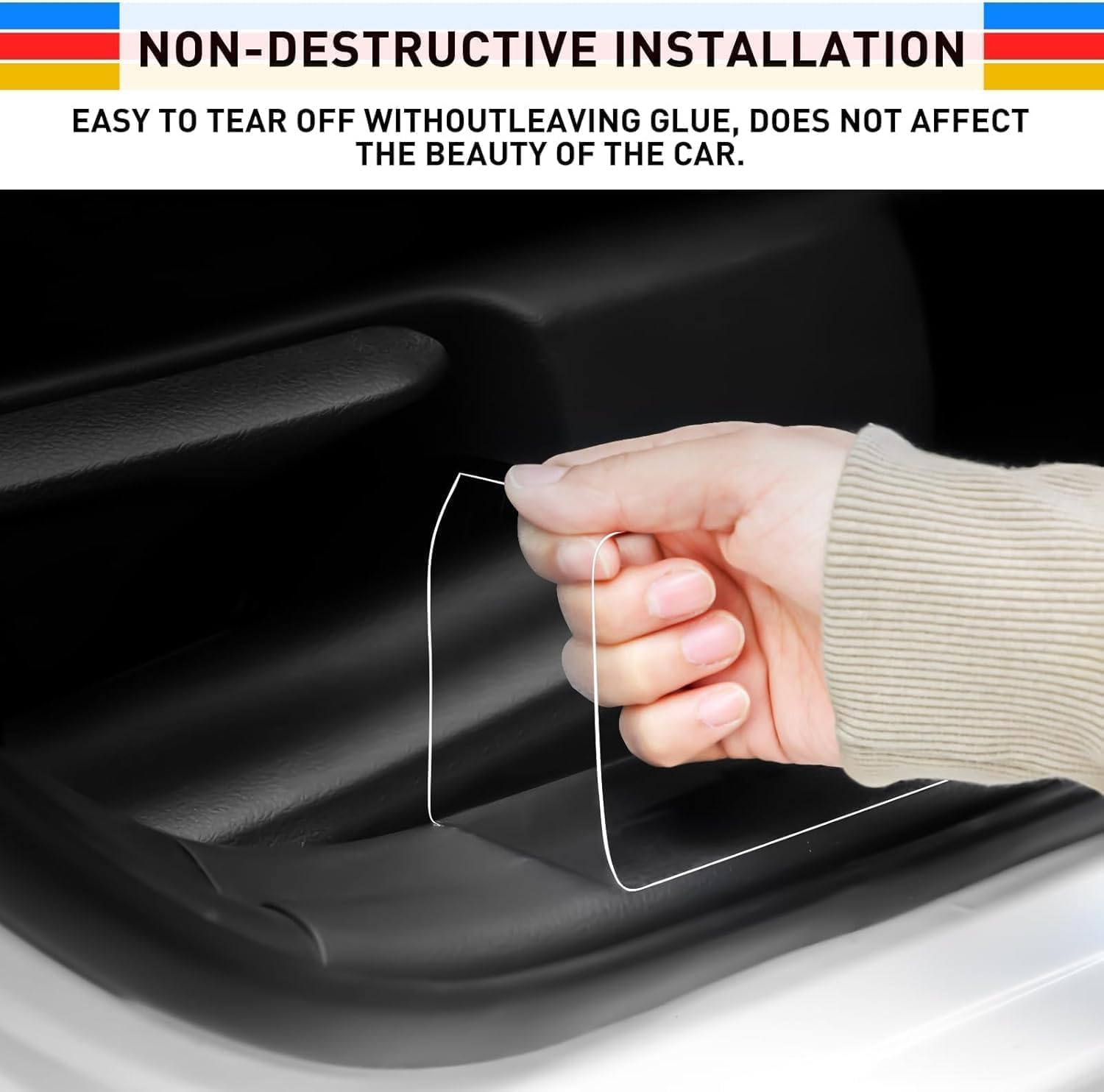 Einesin Car Door Edge Protector Film - 5cm X 10m Clear Invisible Ppf Tape - Anti-scratch Waterproof Door Sill & Bumper Guard