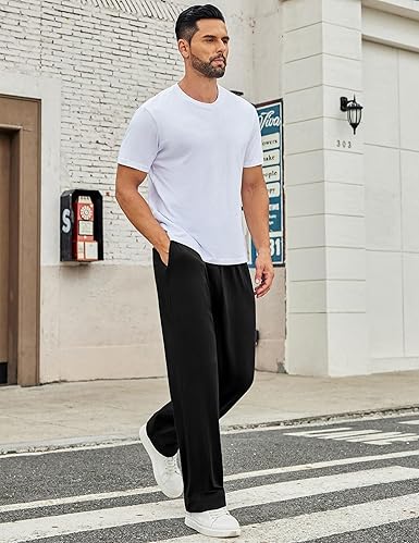 Ekouaer Pack of 2 Men's Pyjama Bottoms | Soft Checked Lounge Pants with Pockets | XL Size | Perfect Loungewear & Sleepwear