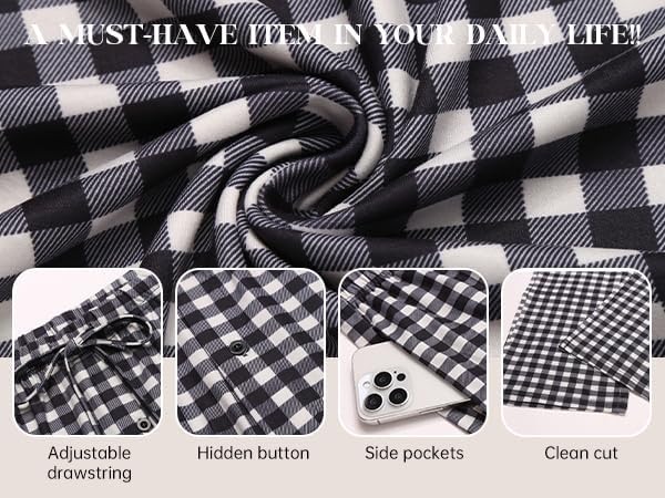 Ekouaer Pack of 2 Men's Pyjama Bottoms | Soft Checked Lounge Pants with Pockets | XL Size | Perfect Loungewear & Sleepwear