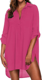 Ekouaer Women's Bikini Beach Cover Up | Summer Ladies Swimsuit | Beach Dress | Size M