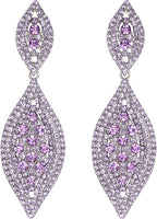 Ever Faith Sparkly Rhinestone Crystal Drop Dangle Earrings | Statement Teardrop Wedding & Party Costume Jewellery for Women | A Real Bargain for a Brand-New, Glamorous You!