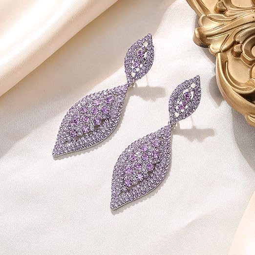 Ever Faith Sparkly Rhinestone Crystal Drop Dangle Earrings | Statement Teardrop Wedding & Party Costume Jewellery for Women | A Real Bargain for a Brand-New, Glamorous You!