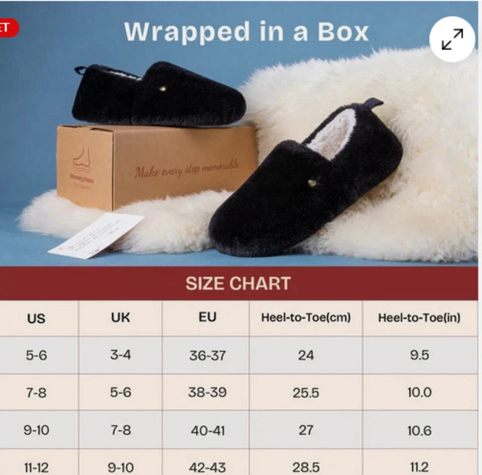EverFoams - NEW BARN STEAL!  Women’s Ultra-Plush Memory Foam Slippers – Faux Shearling & Non-Slip - Zeta Store