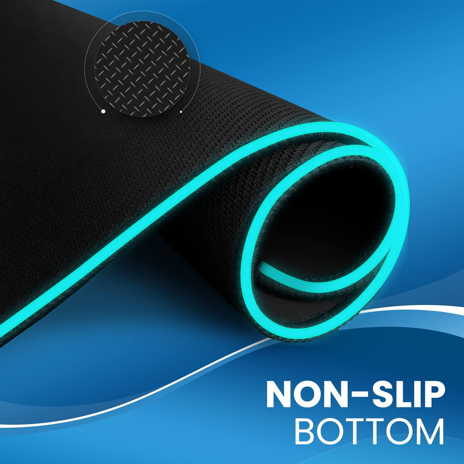 Everlasting Comfort XL RGB Gaming Mouse Pad - 15 Color Modes, Free Wrist Rest & Waterproof Desk Mat ✨ - Zeta Store