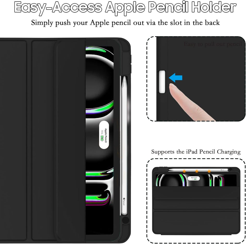 FANSONG Case for iPad Pro 13 inch 2024 M4 (7th Gen) | Slim Trifold Stand & Magnetic Cover | Apple Pencil Charging Holder | 🆕 Brand New & A Real Bargain! 🚨