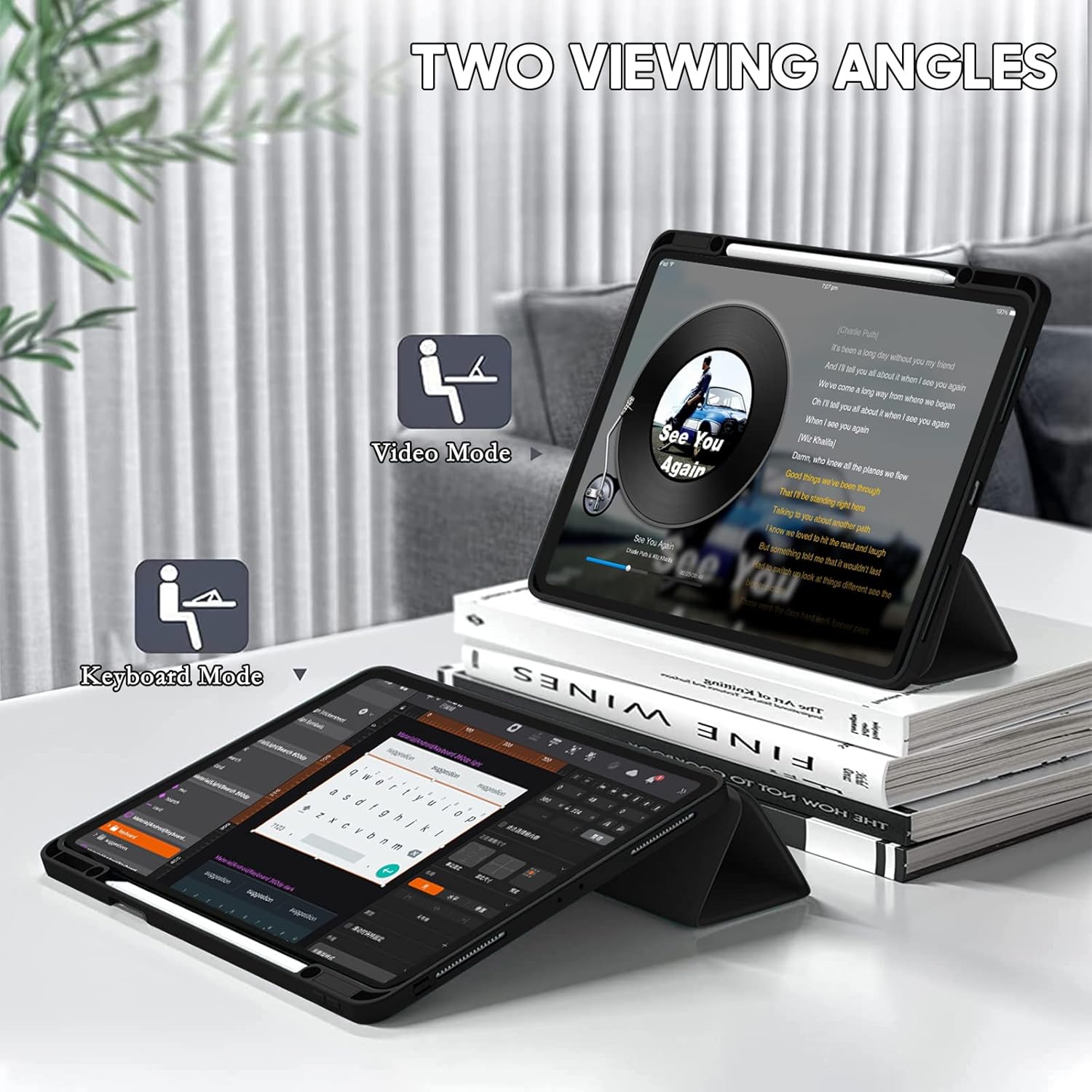 FANSONG Case for iPad Pro 13 inch 2024 M4 (7th Gen) | Slim Trifold Stand & Magnetic Cover | Apple Pencil Charging Holder | 🆕 Brand New & A Real Bargain! 🚨