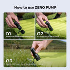 FLEXTAIL Zero Pump: World's Lightest 2-in-1 Electric Air Pump | 1.2oz | Fast 180L/min Inflation