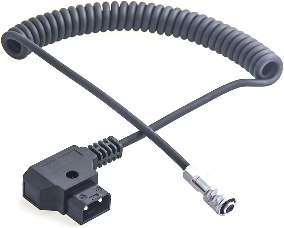 FOMITO D-Tap to Weipu 2-Pin Coiled Power Cable for BMPCC 4K/6K – Flexible & Reinforced - Zeta Store