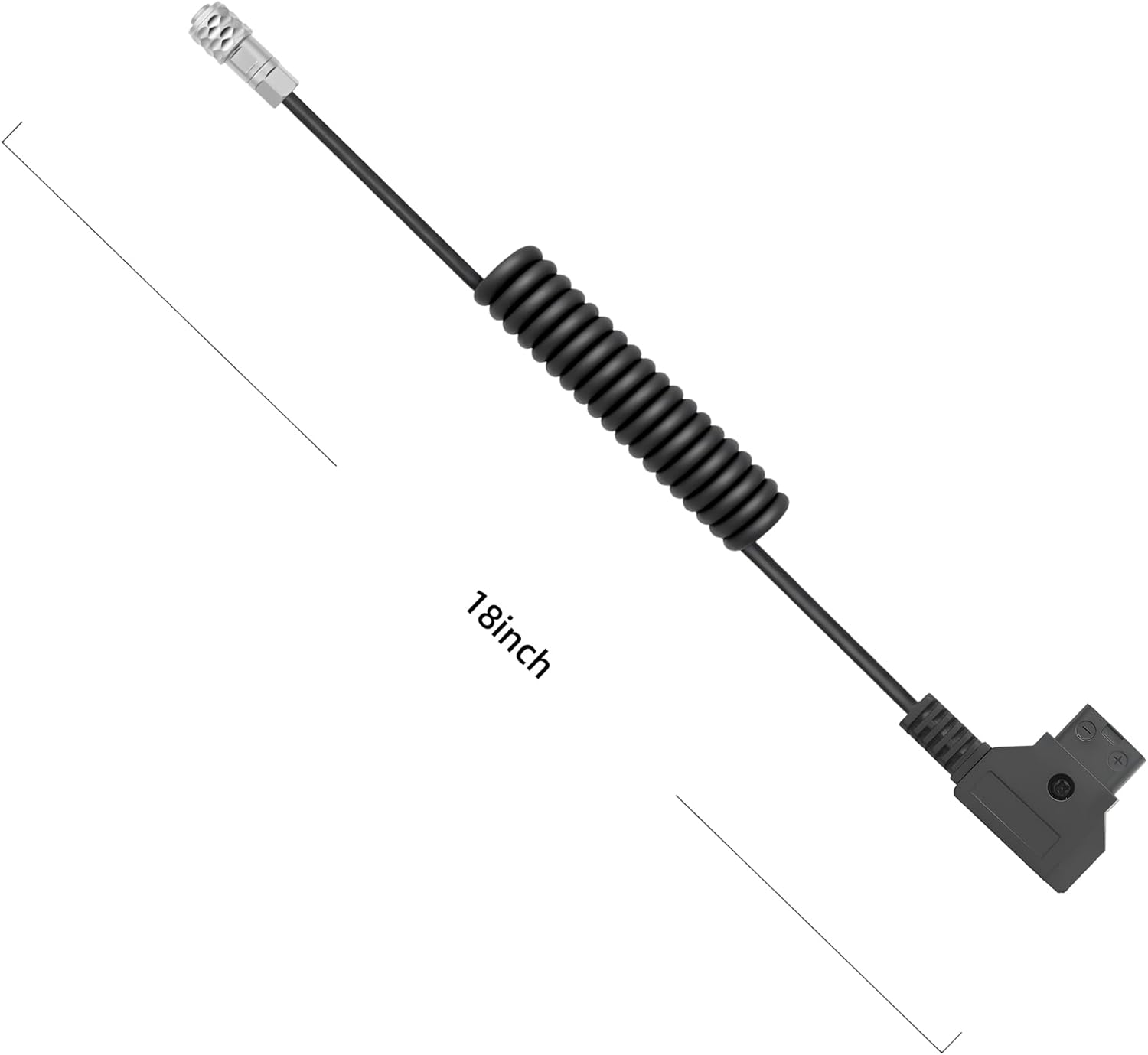 FOMITO D-Tap to Weipu 2-Pin Coiled Power Cable for BMPCC 4K/6K – Flexible & Reinforced - Zeta Store