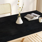 Fantasnigh Black Wood Furniture Stickers - Self-Adhesive Vinyl Paper, Peel & Stick Wallpaper for Kitchen Countertop, Wardrobe, Shelf Liner - 30cm x 200cm - Zeta Store