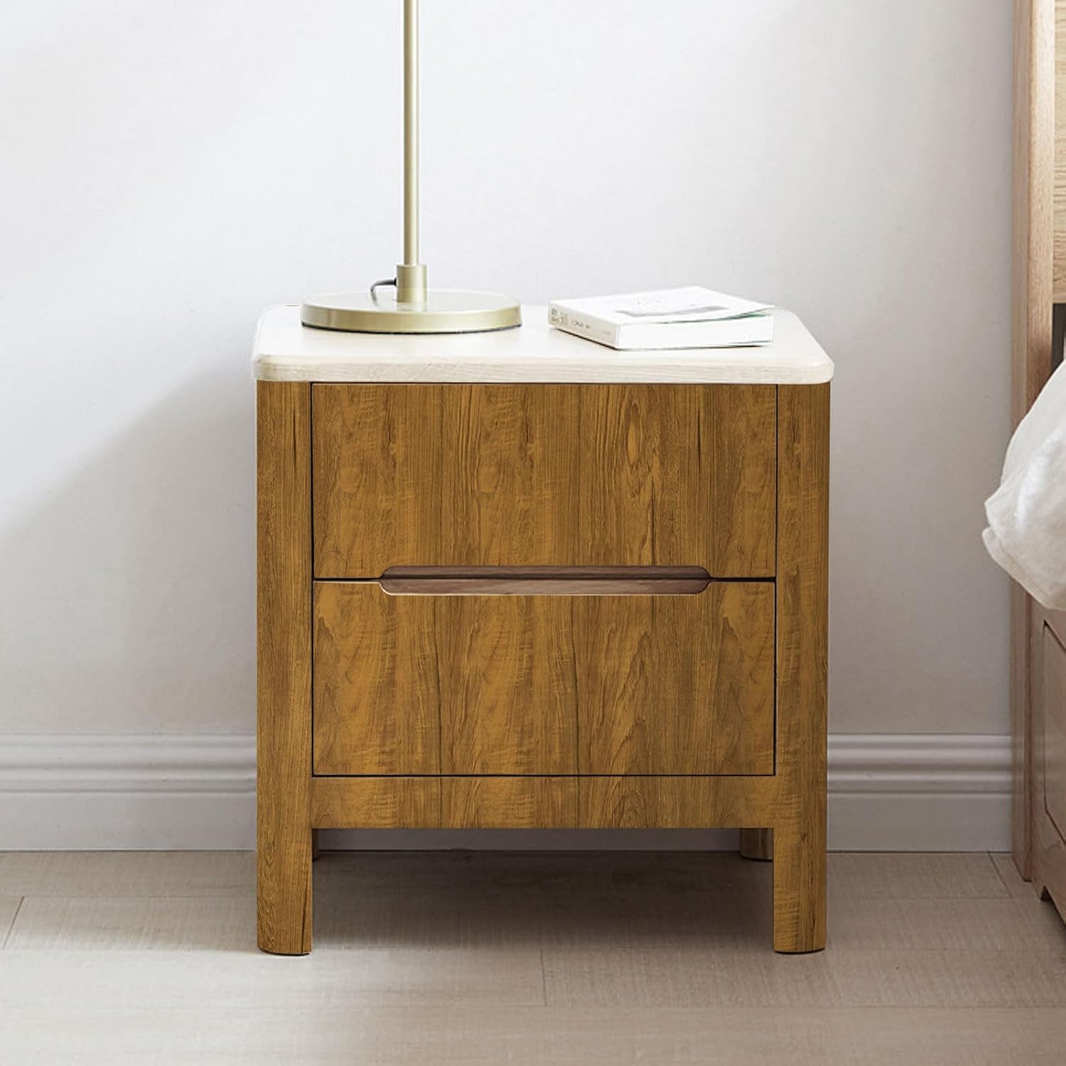 Fantasnigh Brown Wood Oak Effect Vinyl - Premium Self-Adhesive Film, Peel & Stick Waterproof Wallpaper for Furniture & Walls (40cm x 600cm) - Zeta Store