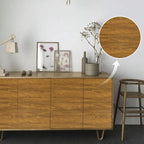 Fantasnigh Brown Wood Oak Effect Vinyl - Premium Self-Adhesive Film, Peel & Stick Waterproof Wallpaper for Furniture & Walls (40cm x 600cm) - Zeta Store