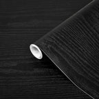 Barn Black Wood Vinyl Wrap - 60x500cm Self-Adhesive Waterproof Furniture & Wallpaper Film - DIY Countertop, Shelf Liner, Kitchen Upgrade | Limited-Time Bargain!
