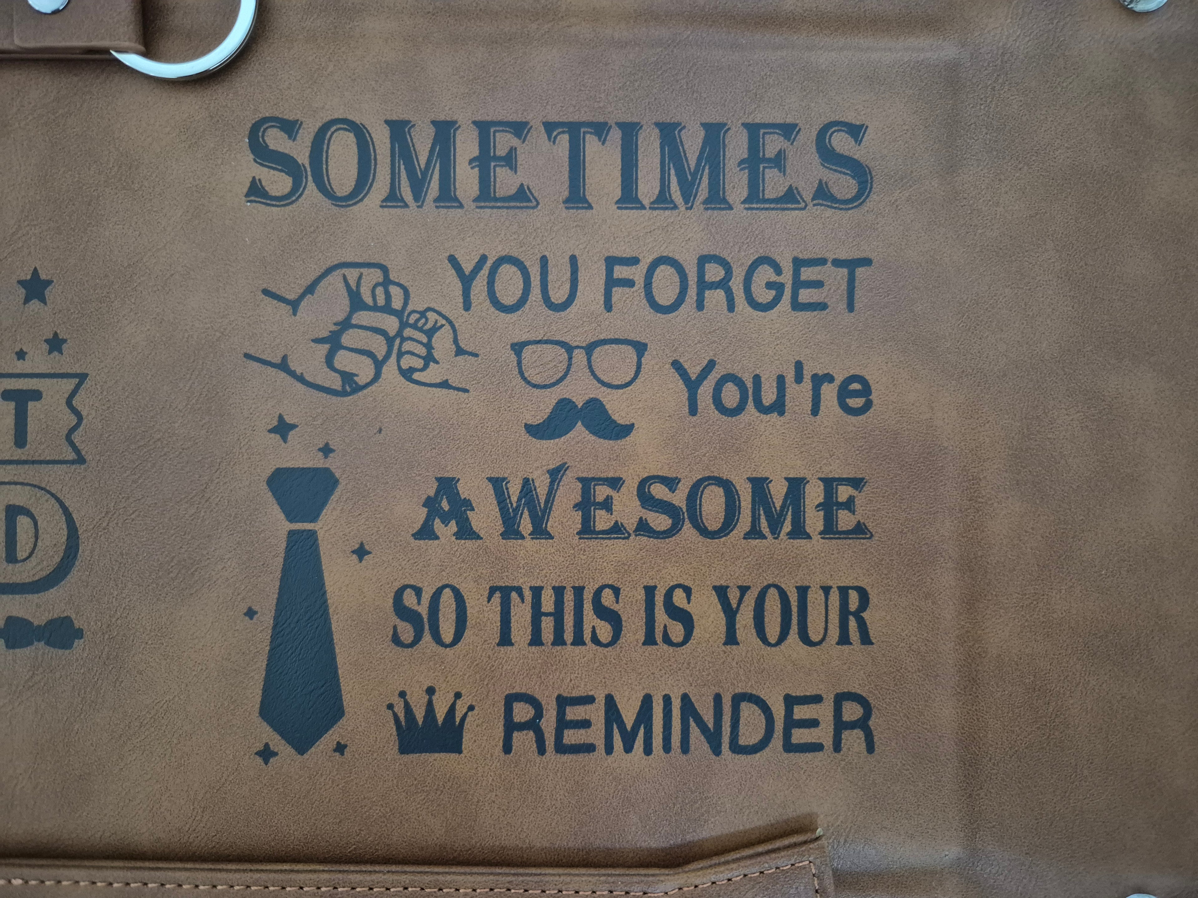 BEST DAD EVER Valet Tray - PU Leather Organiser | Grandad Gift from Grandkids | Father’s Day Present | Nightstand Storage for Keys, Wallet - Zeta Store