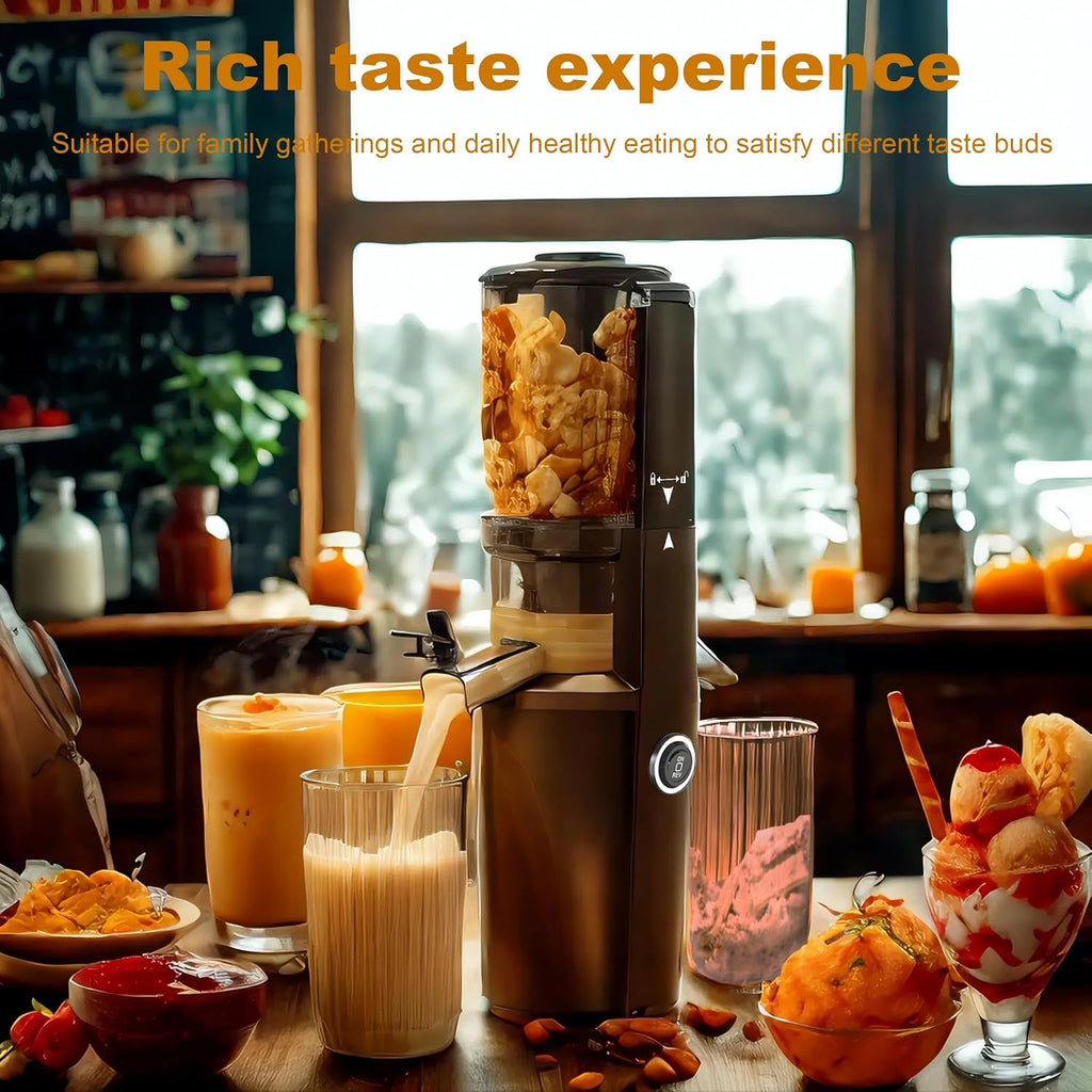 Fyenkfar Professional Cold Press Slow Masticating Juicer 🍊 | 300W | 90% Nutrient Retention | BPA-Free | For Leafy Greens & Hard Veg | A Real Bargain for a Brand-New, Healthier You!