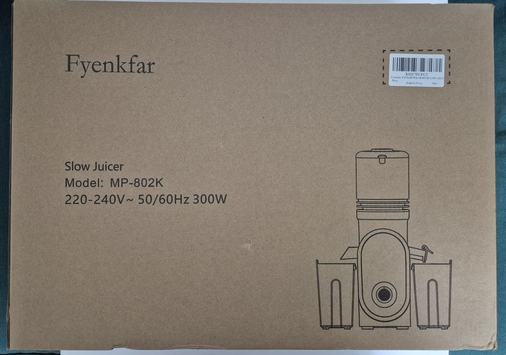 Fyenkfar Professional Cold Press Slow Masticating Juicer 🍊 | 300W | 90% Nutrient Retention | BPA-Free | For Leafy Greens & Hard Veg | A Real Bargain for a Brand-New, Healthier You!