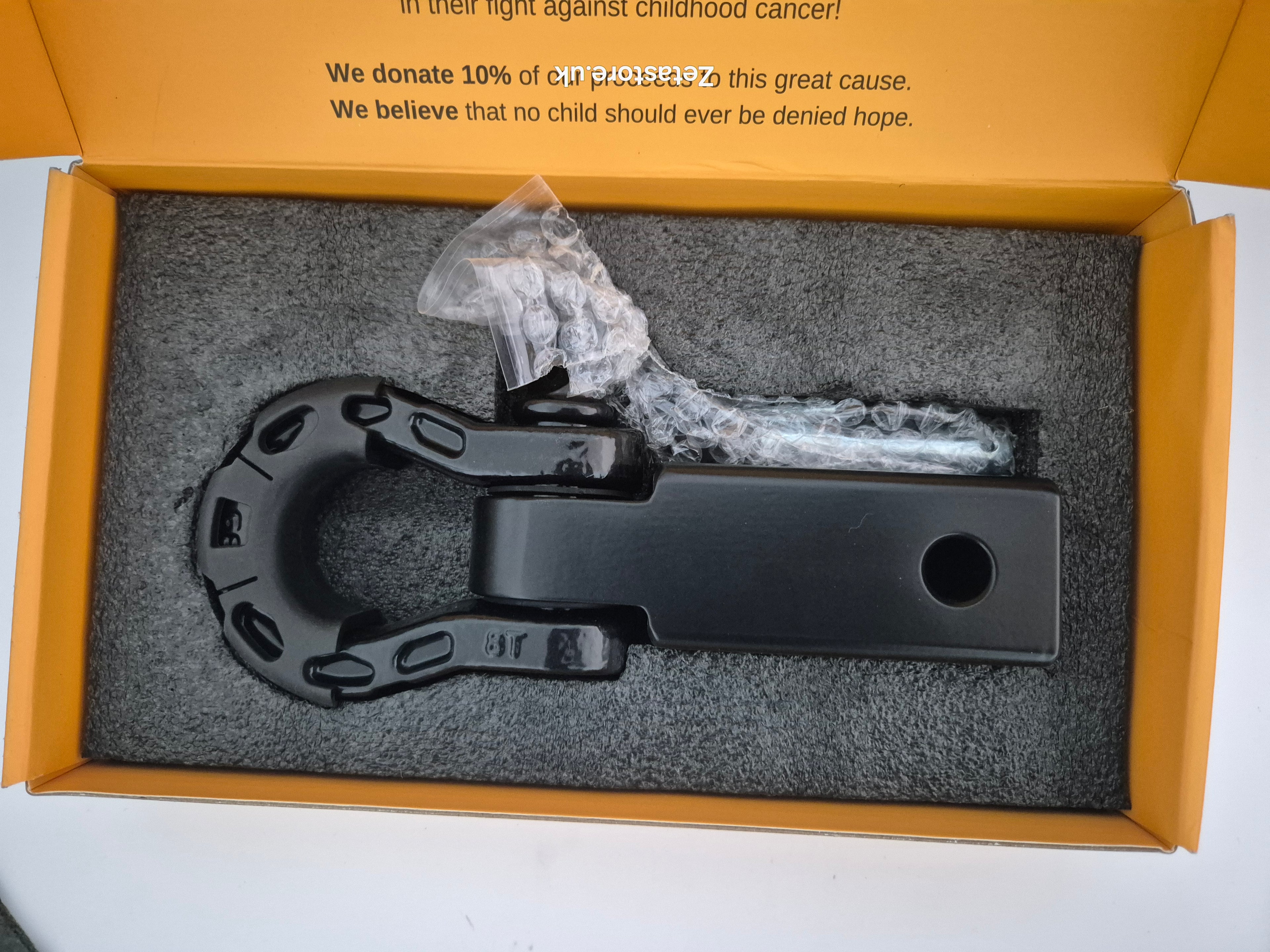 GearAmerica 2" Hitch Receiver - ~~£63.04~~ Real Bargain - 11 US Ton Heavy Duty Aluminum Hitch with D-Ring Shackle & Pin for Jeeps, Trucks, SUVs