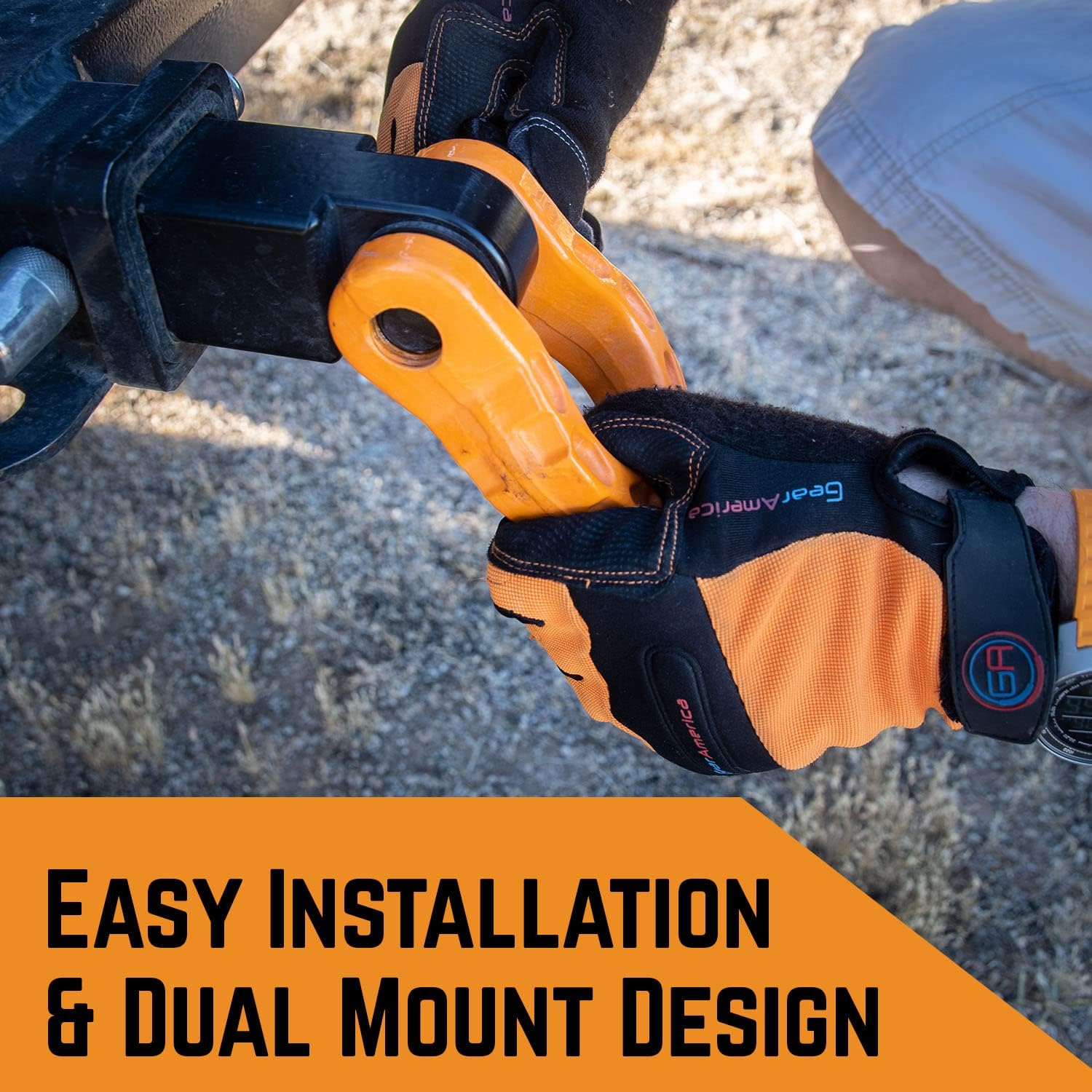 GearAmerica 2" Hitch Receiver - ~~£63.04~~ Real Bargain - 11 US Ton Heavy Duty Aluminum Hitch with D-Ring Shackle & Pin for Jeeps, Trucks, SUVs