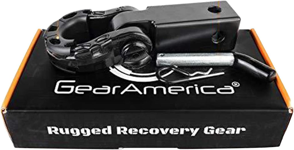 GearAmerica 2" Hitch Receiver - ~~£63.04~~ Real Bargain - 11 US Ton Heavy Duty Aluminum Hitch with D-Ring Shackle & Pin for Jeeps, Trucks, SUVs