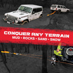 GearAmerica Mega Shackles (2PK) - 68,000 lbs Capacity - ~~£45.38~~ Real Bargain - Orange Off-Road Tow Shackles with 7/8" Pin & Washers