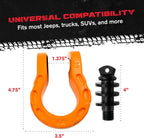 GearAmerica Mega Shackles (2PK) - 68,000 lbs Capacity - ~~£45.38~~ Real Bargain - Orange Off-Road Tow Shackles with 7/8" Pin & Washers