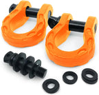 GearAmerica Mega Shackles (2PK) - 68,000 lbs Capacity - ~~£45.38~~ Real Bargain - Orange Off-Road Tow Shackles with 7/8" Pin & Washers