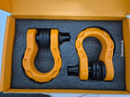 GearAmerica Mega Shackles (2PK) - 68,000 lbs Capacity - ~~£45.38~~ Real Bargain - Orange Off-Road Tow Shackles with 7/8" Pin & Washers