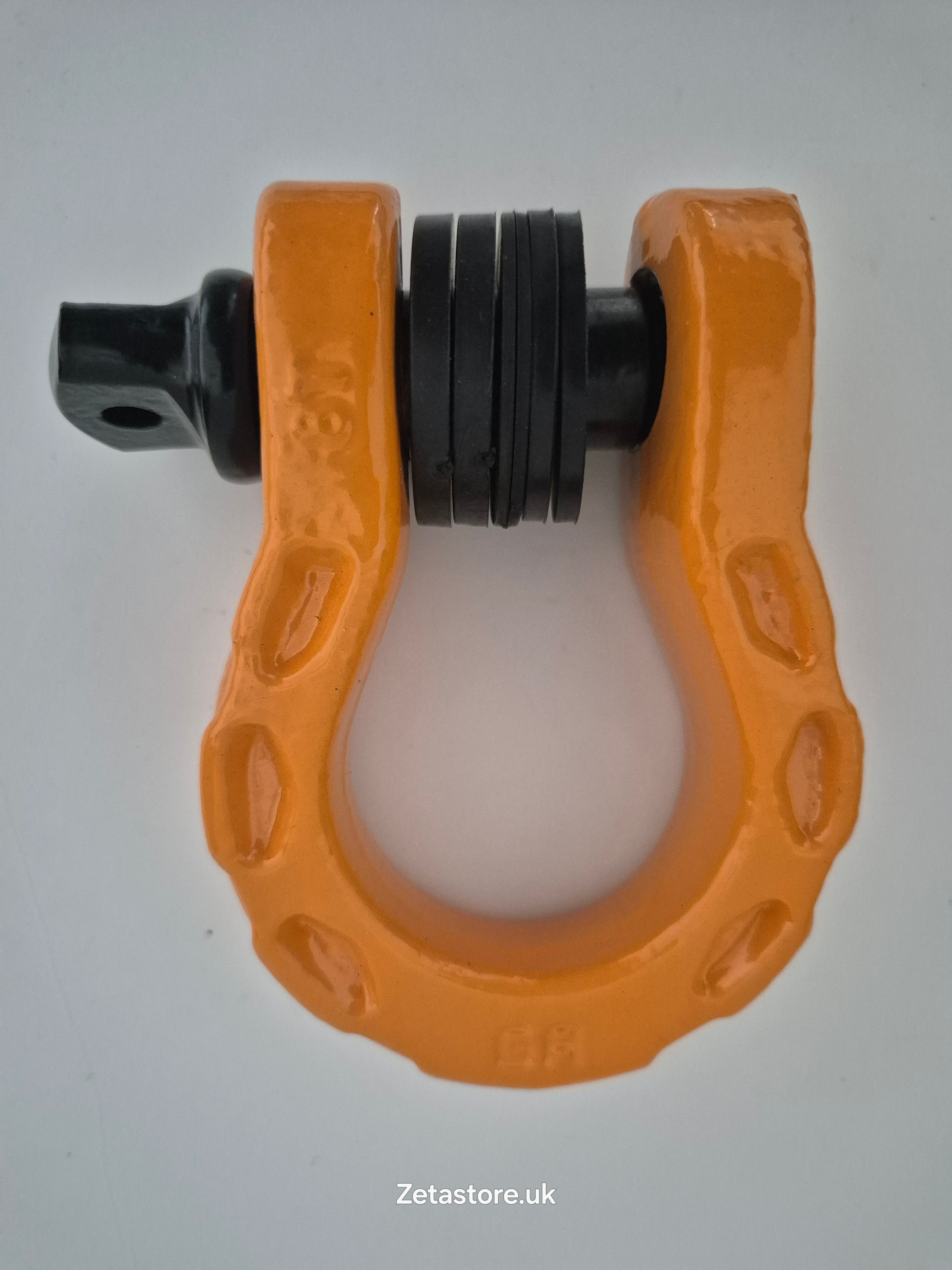 GearAmerica Mega Shackles (2PK) - 68,000 lbs Capacity - ~~£45.38~~ Real Bargain - Orange Off-Road Tow Shackles with 7/8" Pin & Washers