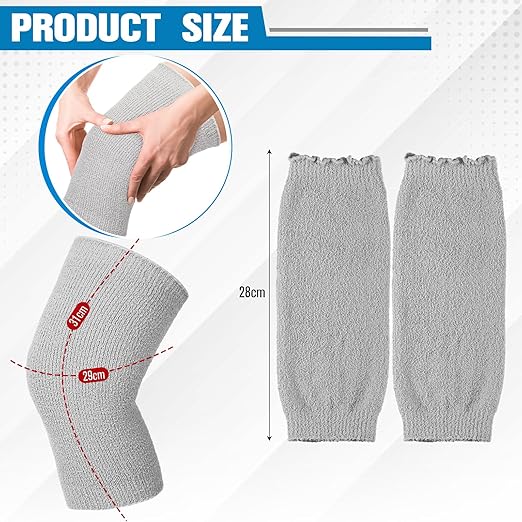 2-Pack Geyoga Stretchy Knit Knee Warmers – Thermal Support for Sleep, Arthritis & Sports - Zeta Store