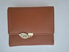 Goiacii Genuine Leather Trifold Wallet for Women | RFID Blocking Card Holder with Zipper Coin Pocket & ID Window - Brown