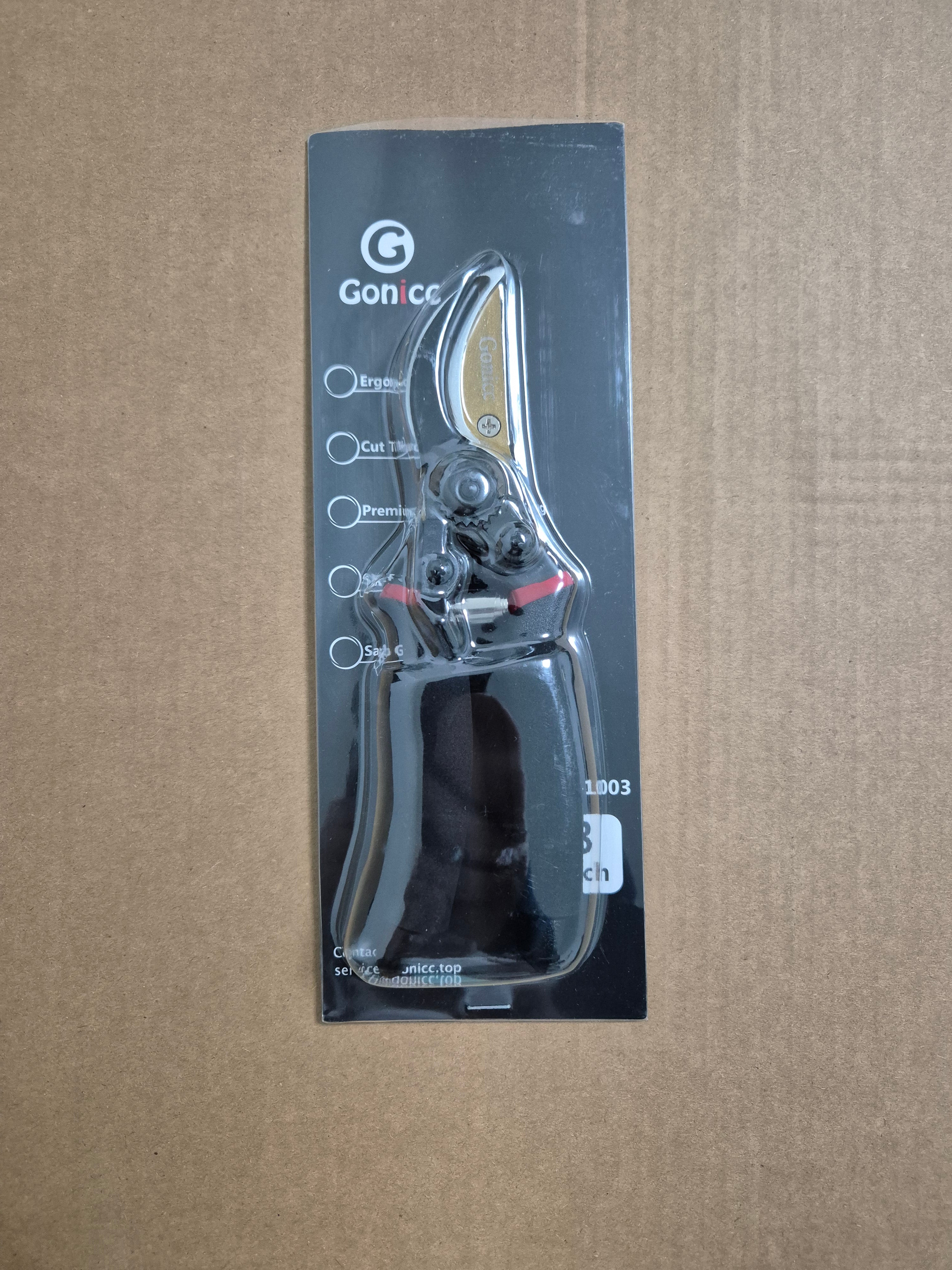 Gonicc 8 Professional Secateurs | Premium Titanium Bypass Pruning Shears | Gold Garden Clippers & Hedge Shears | Brand New in Box 🎁 - Zeta Store