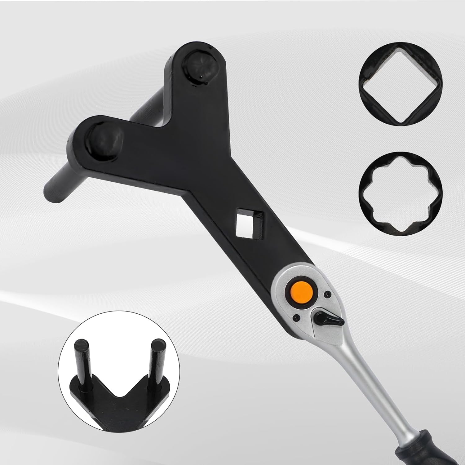 Gosknor - Lower Control Arm Pry Tool Kit - 1/2" Drive Bushing Remover & Alignment Pry Bar Wrench Set for Suspension Maintenance - Zeta Store