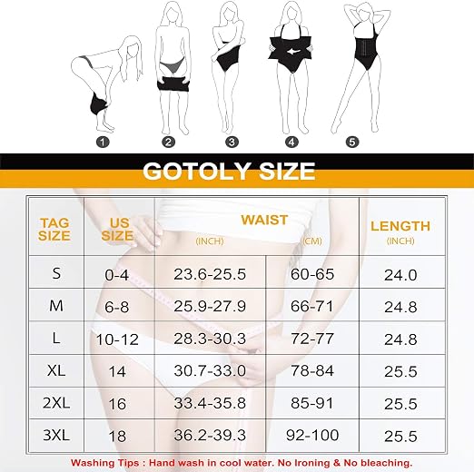 Gotoly Women Waist Cincher Vest - Size M - Tummy Control Shapewear Compression Top - Black - Postpartum Recovery & Body Shaper