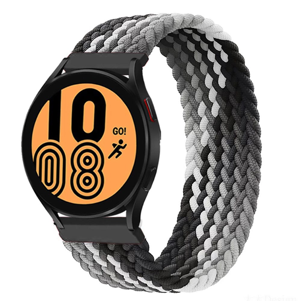 SOLOLUP Braided Solo Loop Sport Strap 20mm 22mm - Elastic Nylon Watch Band for Samsung, Garmin, Huawei, Amazfit | Blue, Pink, Purple, Black