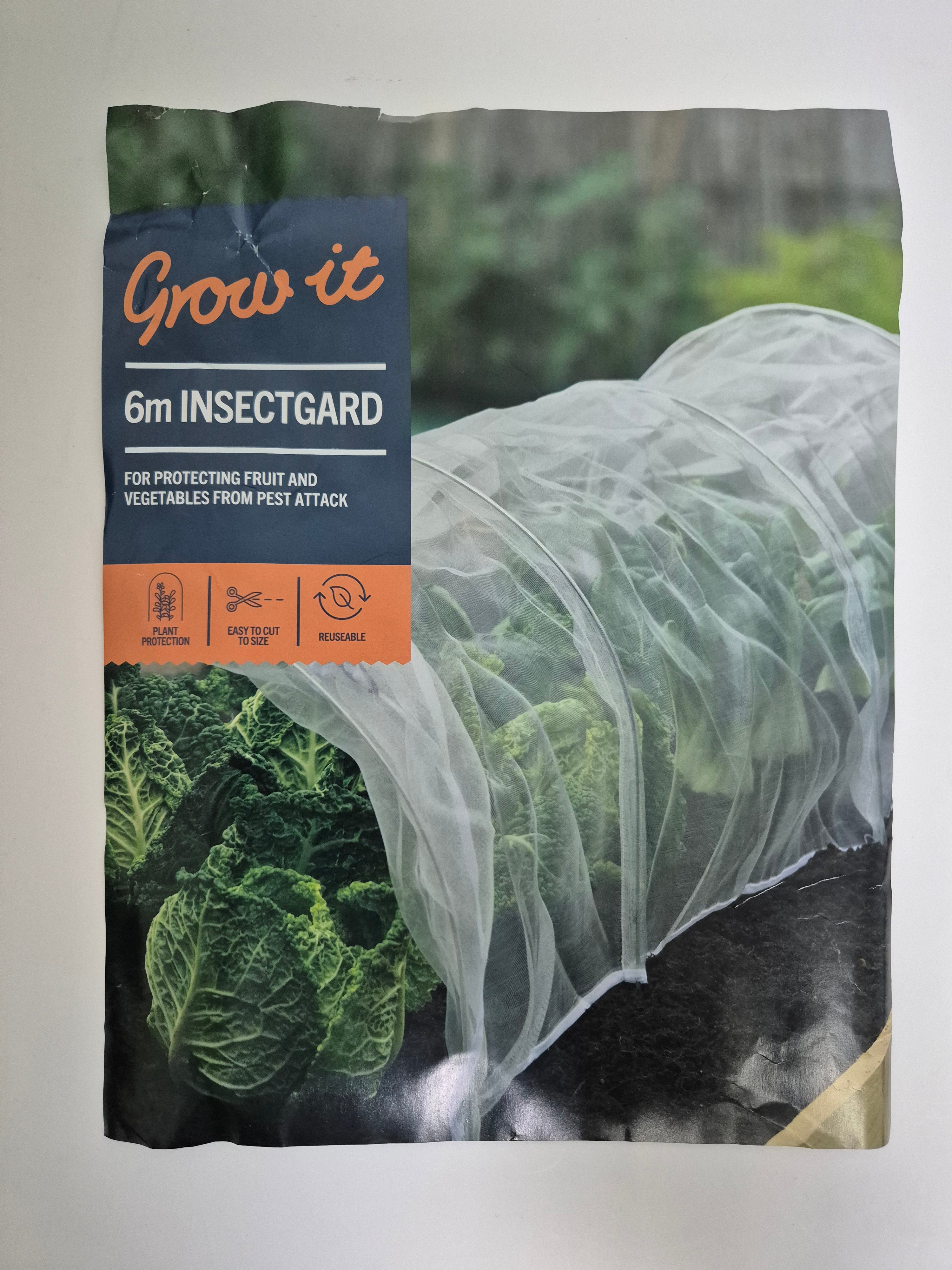 Grow It 6m Insectgard Net | Reusable Pest Barrier for Fruits & Vegetables | Easy to Cut & Install | Chemical-Free Plant Defense Bargain!