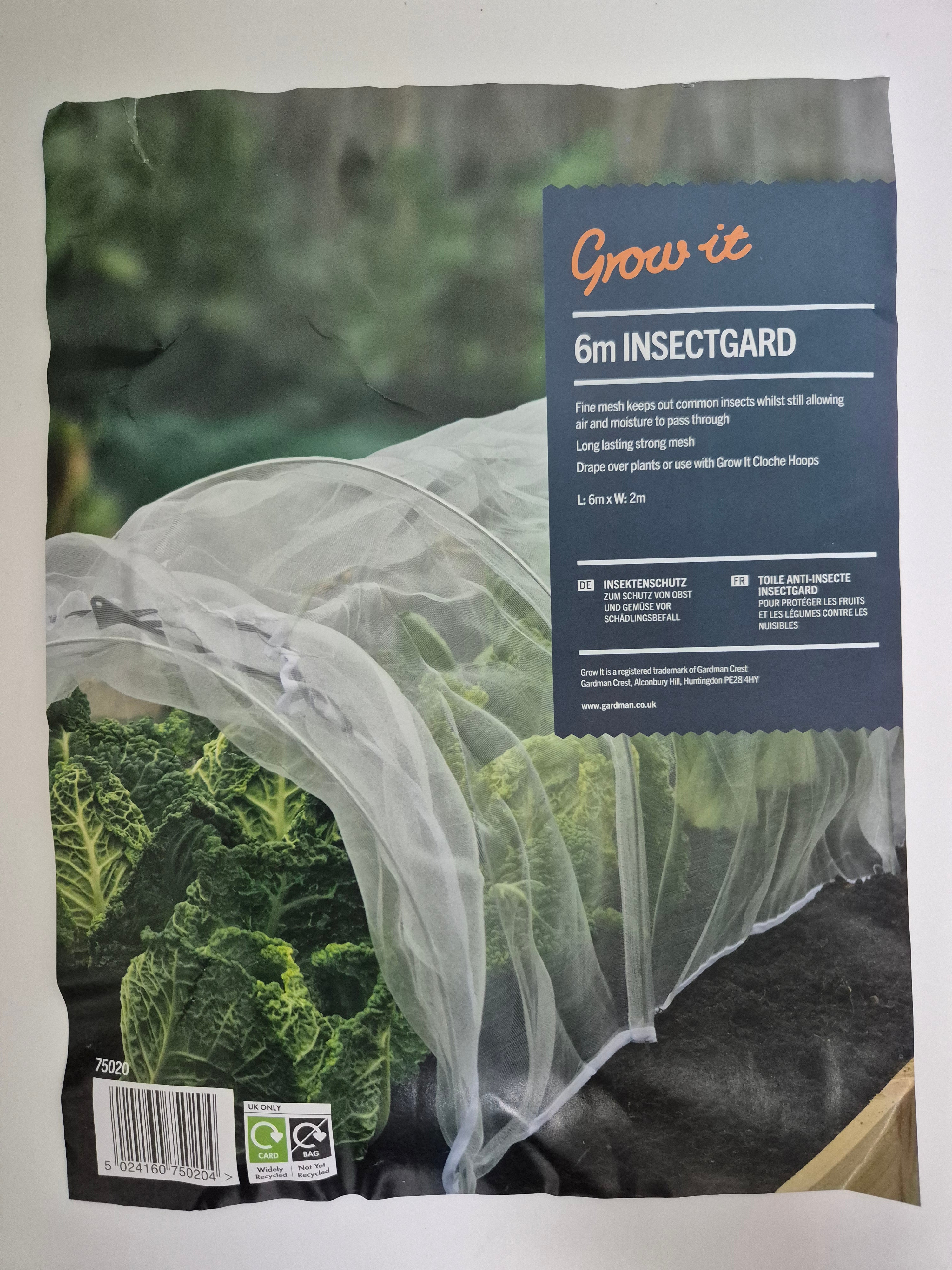 Grow It 6m Insectgard Net | Reusable Pest Barrier for Fruits & Vegetables | Easy to Cut & Install | Chemical-Free Plant Defense Bargain!