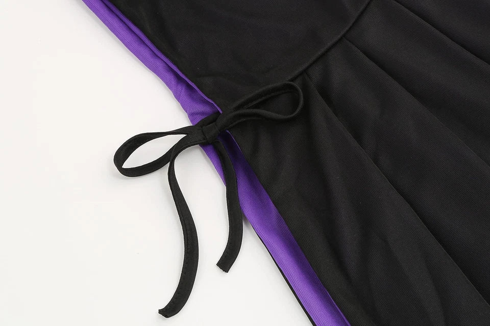 HAPNBCELE Reversible Hooded Cape - Vampire Wizard Cloak Costume - Halloween Masquerade