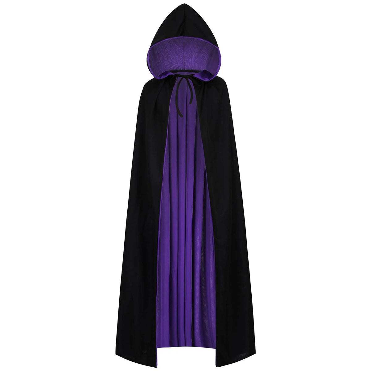 HAPNBCELE Reversible Hooded Cape - Vampire Wizard Cloak Costume - Halloween Masquerade