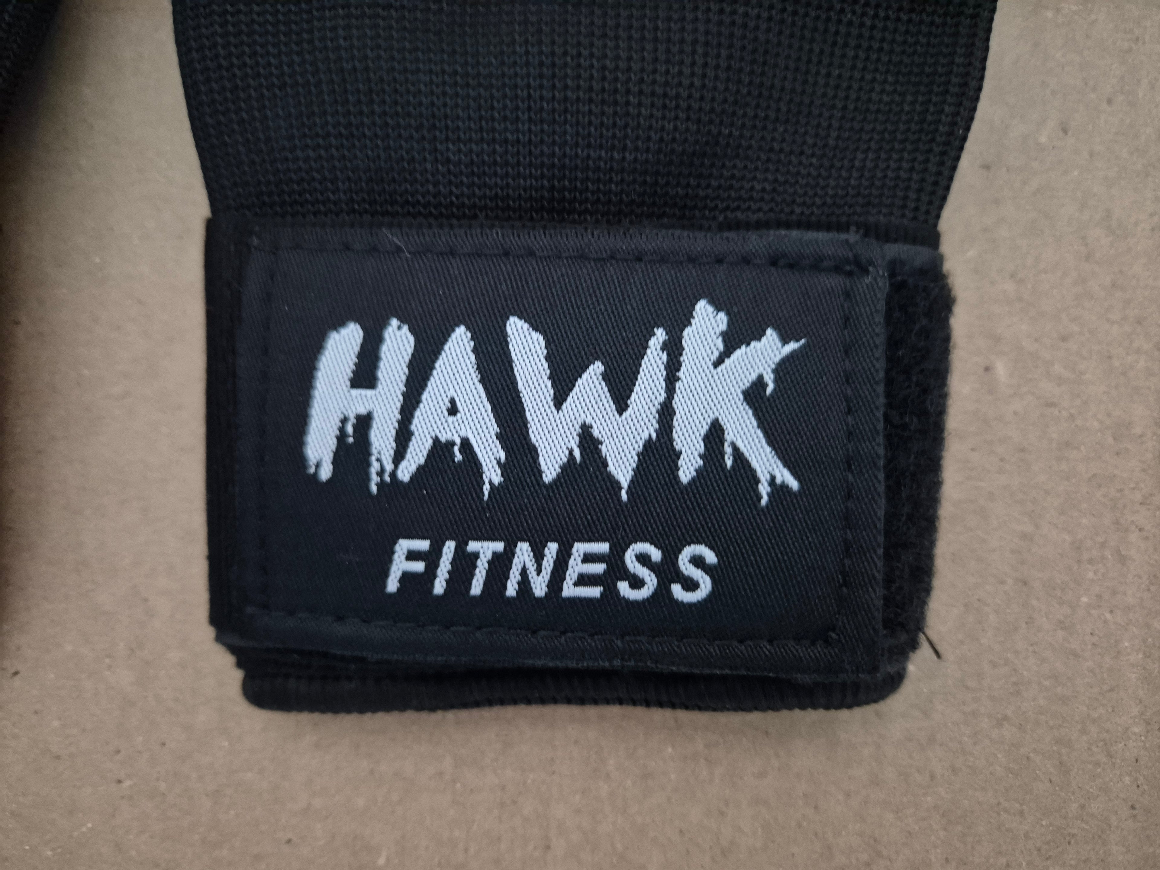 Hawk Boxing gel padded inner gloves with shock-absorbing hand wraps for Muay Thai, MMA, and kickboxing training, size L/XL.