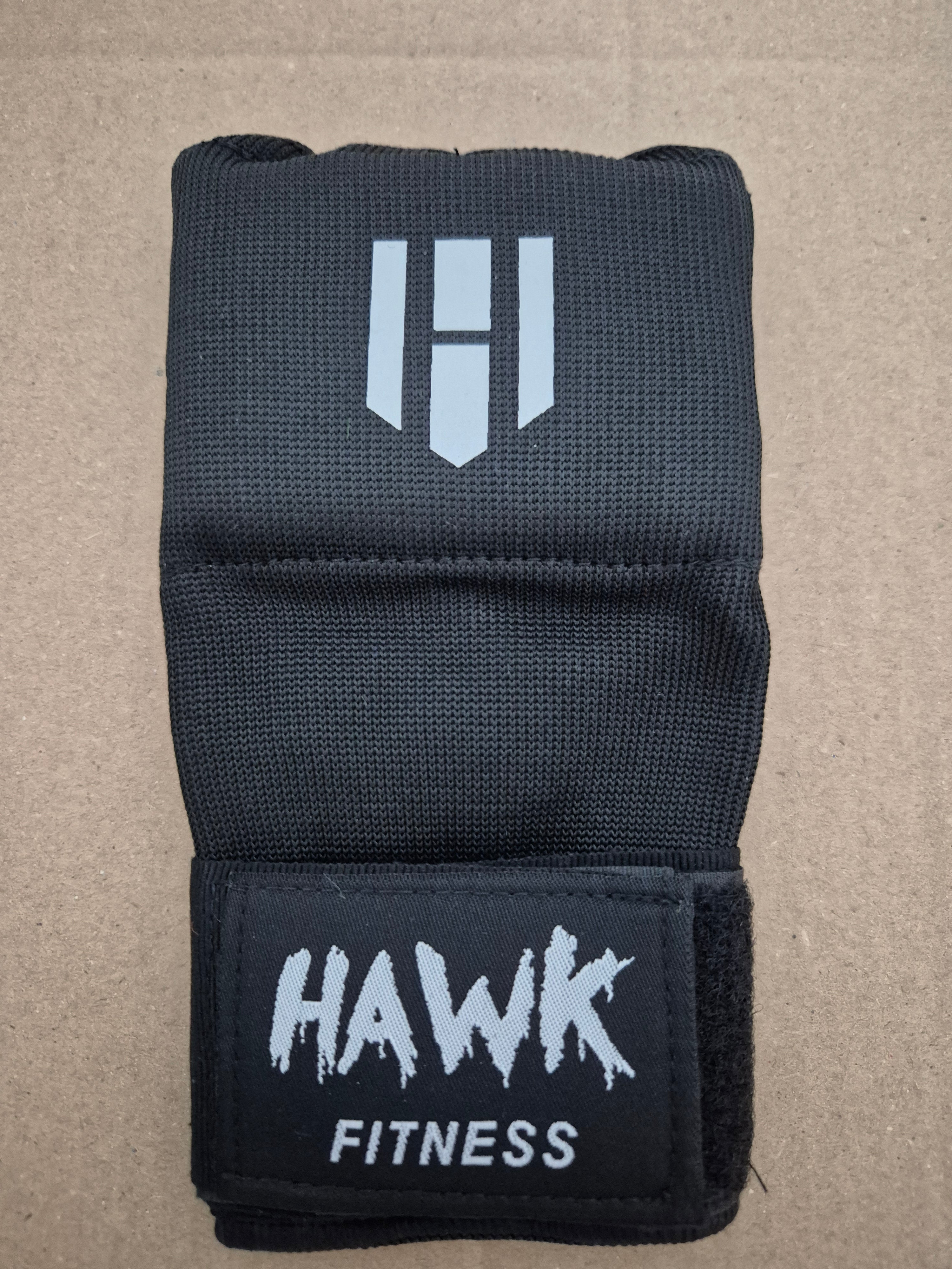 Hawk Boxing gel padded inner gloves with shock-absorbing quick hand wraps for men and women, ideal for Muay Thai, MMA, and kickboxing.