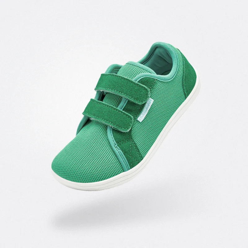 HOBIBEAR Kids Barefoot Shoes | Wide Toe Box Trail Runners | Breathable & Non-Slip | Minimalist Walking Shoes | Brand New | Green - UK 7 (EU 25)