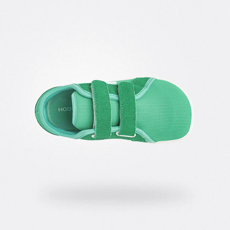 HOBIBEAR Kids Barefoot Shoes | Wide Toe Box Trail Runners | Breathable & Non-Slip | Minimalist Walking Shoes | Brand New | Green - UK 7 (EU 25)
